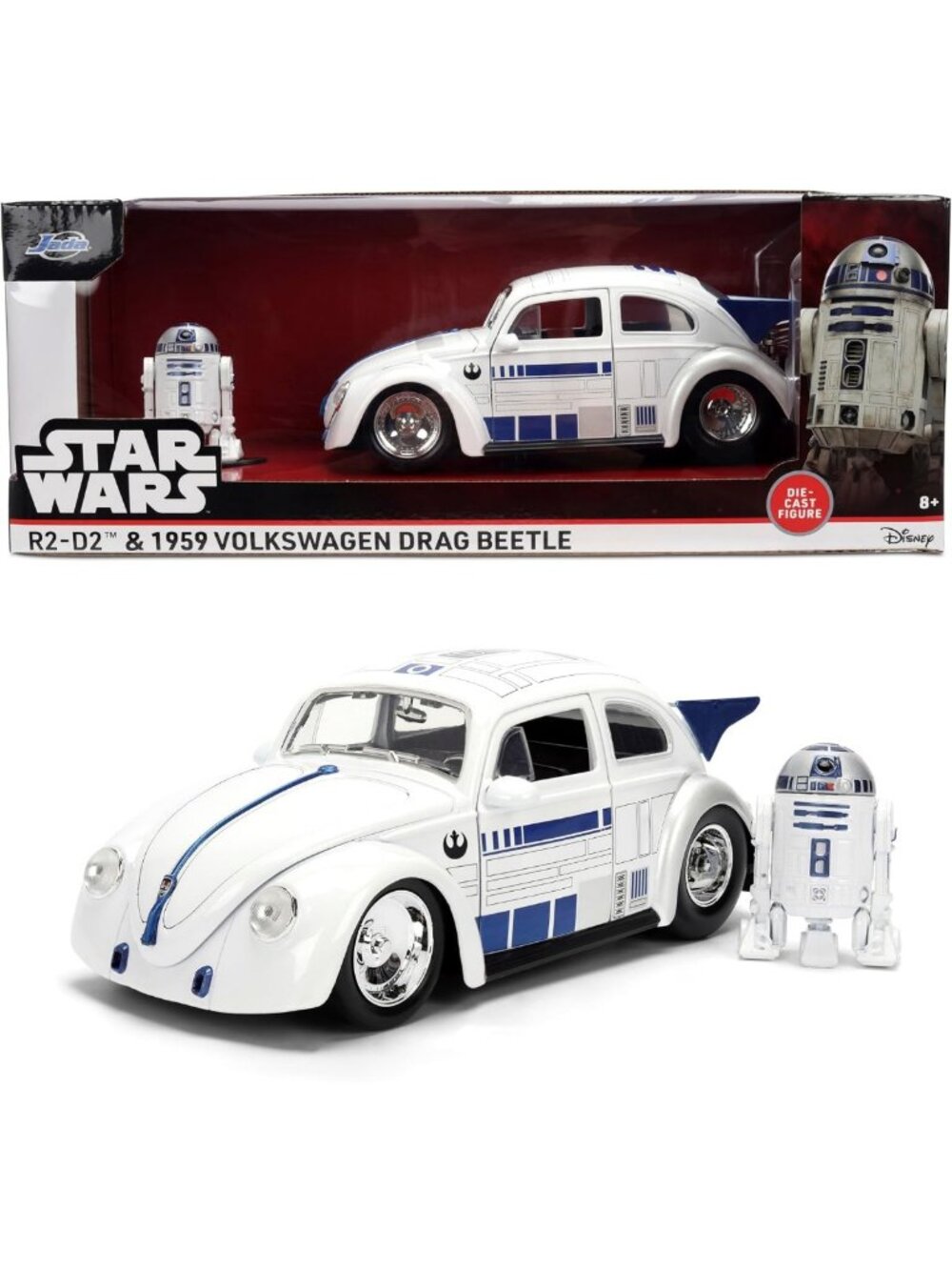 Star Wars R2-D2 Die-Cast Vehicle & 2.5-Inch Figure with Vintage Volkswagen
